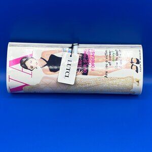 LUTCI BY ANNA SILVEY Vintage DIVA Magazine Clutch Handbag Purse with Strap 1990s
